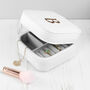 Personalised Animal Print White Travel Jewellery Case, thumbnail 2 of 6