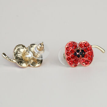 Sparkly Poppy Stud Earrings, 4 of 4