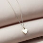Mini 9ct Gold Initial Heart Necklace, thumbnail 4 of 7