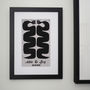 Personalised 'Happy Snakes' Anniversary Print, thumbnail 1 of 8