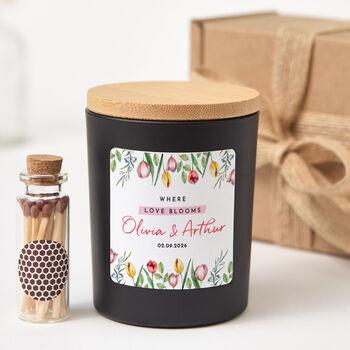 Personalised Wedding Candle Gift For Couple, 3 of 6