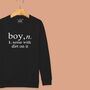 'Boy: Noise With Dirt' Definition Sweatshirt For Boys, thumbnail 7 of 11