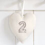 Personalised 40th Ruby Wedding Anniversary Heart Gift, thumbnail 9 of 11