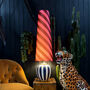 Raspberry Ripple Helter Skelter Cone Lampshades, thumbnail 3 of 5