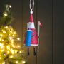 18th Hole Golfing Santa Hanging Christmas Decoration, thumbnail 3 of 3