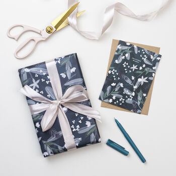 Floral Christmas Wrapping Paper, 2 of 2