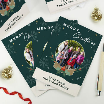Personalised Pack Of 10 Christmas Cards Photo Upload, 7 of 8