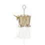 Silver Triple Cup Cutlery Holder With Gold Deer Detail, thumbnail 2 of 2