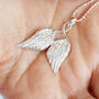 Angels Wing Necklace Sterling Silver, thumbnail 2 of 4
