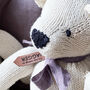 Personalised Hand Knitted Bear, thumbnail 3 of 4