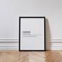 Personalised Definition Print, thumbnail 1 of 5