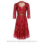 Bespoke Bridesmaid Dresses In Ruby Lace, thumbnail 4 of 9