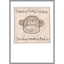 Personalised Monkey 1st Or Any Birthday Card For Girl, thumbnail 7 of 11