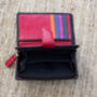Personalised Black And Red Womans Soft Leather Purse Wallet, thumbnail 10 of 11