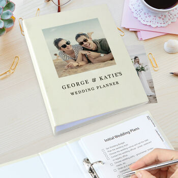 Personalised Modern Wedding Planner With Photo, 2 of 11