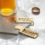 Personalised Solid Brass Year Bottle Opener, thumbnail 3 of 9