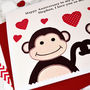 'Monkeys' Personalised Anniversary Card, thumbnail 4 of 4