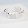 Sterling Silver Lattice Adjustable Ring, thumbnail 3 of 7