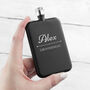 Personalised Groomsmen Slimline Hip Flask, thumbnail 5 of 7