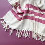 Personalised Soft Cotton Chevron Throw Blanket, thumbnail 4 of 11