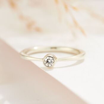 Personalised 9ct Gold Diamond Engagement Ring, 5 of 9