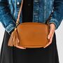 Caramel Leather Box Handbag, thumbnail 2 of 11