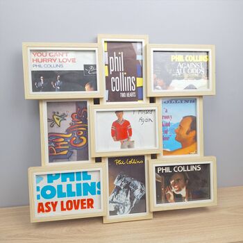 Multi Frame Music Art Rock Pop Phil Collins | Frank Sinatra | Abba | Rick Astley | Beatles | Pet Shop Boys |, 3 of 5