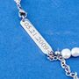Silver Beaded Freshwater Pearl Necklace Chain For Men And Women, thumbnail 9 of 11