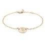 Gold Plated Or Sterling Silver Lily Disc Bracelet, thumbnail 2 of 4