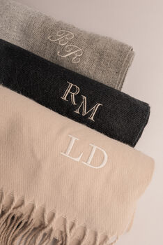Personalised Embroidered Scarf, 2 of 8