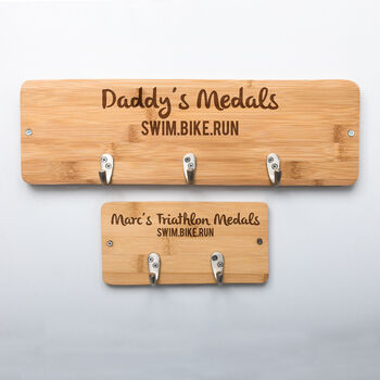 Personalised Triathlon Medal Holder, 3 of 3