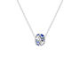 September Birthstone Necklace Silver Birthday Pendant, thumbnail 5 of 5