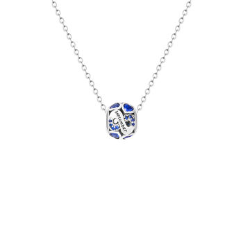 September Birthstone Necklace Silver Birthday Pendant, 5 of 5