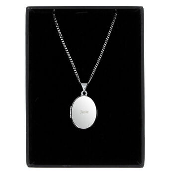 Gifts For Her Personalised Silver Photo Locket Necklace, 7 of 8