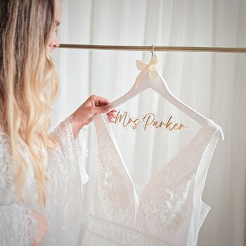 Luxury Personalised Bridal Hanger, 2 of 7