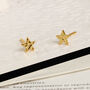 Star Stud Earrings, 18k Gold Vermeil Or Sterling Silver, thumbnail 1 of 7