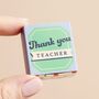 Tiny Matchbox Ceramic Apple Teacher Token, thumbnail 3 of 3