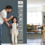 Personalised 6ft 'Our Family Rules!' Canvas Height Chart, thumbnail 1 of 8