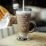 Personalised Autumn Latte Glass, thumbnail 1 of 4