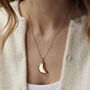 Personalised Crescent Moon Locket Necklace, thumbnail 2 of 8