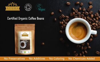 Organic Indian Coffee Beans One Kg Medium Roast, 2 of 12