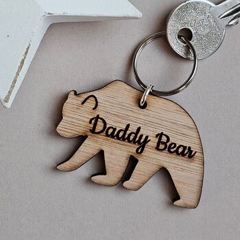 Personalised 'Daddy Bear' Keyring, 3 of 4