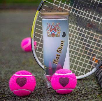Tennis Lovers Heart Motif Tennis Balls, 4 of 12