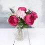 Deep Peony Bouquet With Lavender Faux, thumbnail 2 of 6