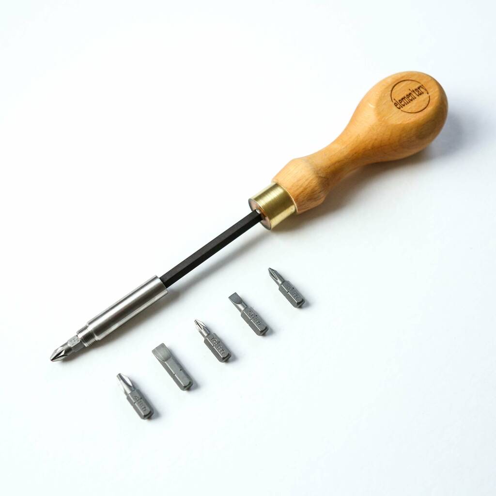 Traditional Hardwood Screwdriver Set By Berylune | notonthehighstreet.com