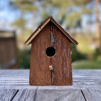 Wooden Bark Bird Nest Box, 5 of 6