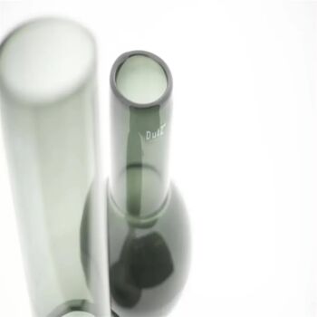 Meryna Flowervase Smoke Glass By Dut Z, 4 of 5
