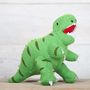 Dinosaur Rattle With Personalised Gift Bag, thumbnail 2 of 7