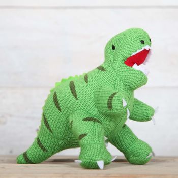 Dinosaur Rattle With Personalised Gift Bag, 2 of 7