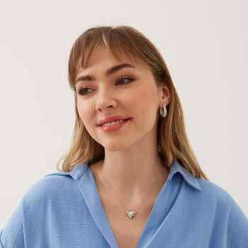 Elliptical Oval Chunky Hoop Sterling Silver Earrings, 2 of 4
